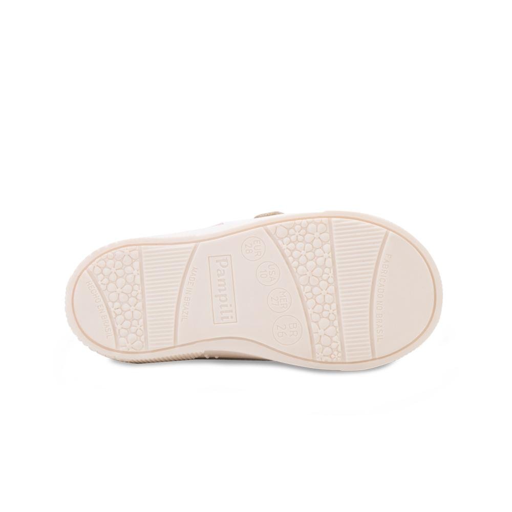 Tênis Pampili Infantil PP24-72101 Dourado/Bege 4
