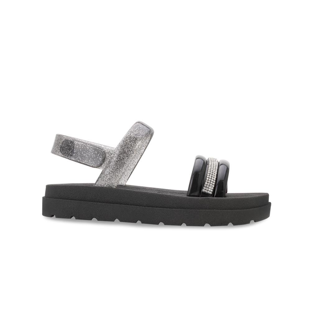 Sandália LueLua Infantil LL24-14700 Preto/Prata 2