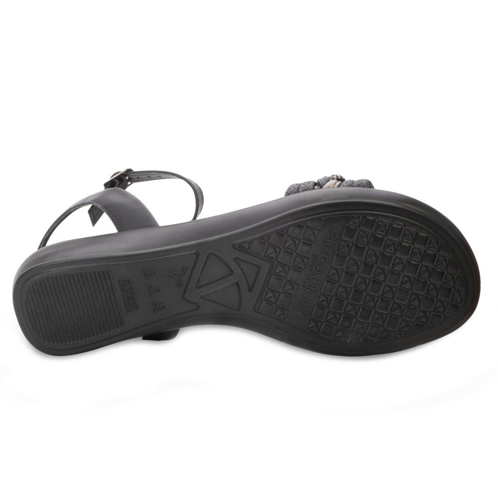 Sandália Piccadilly PD24-50037 Preto/Bege 4