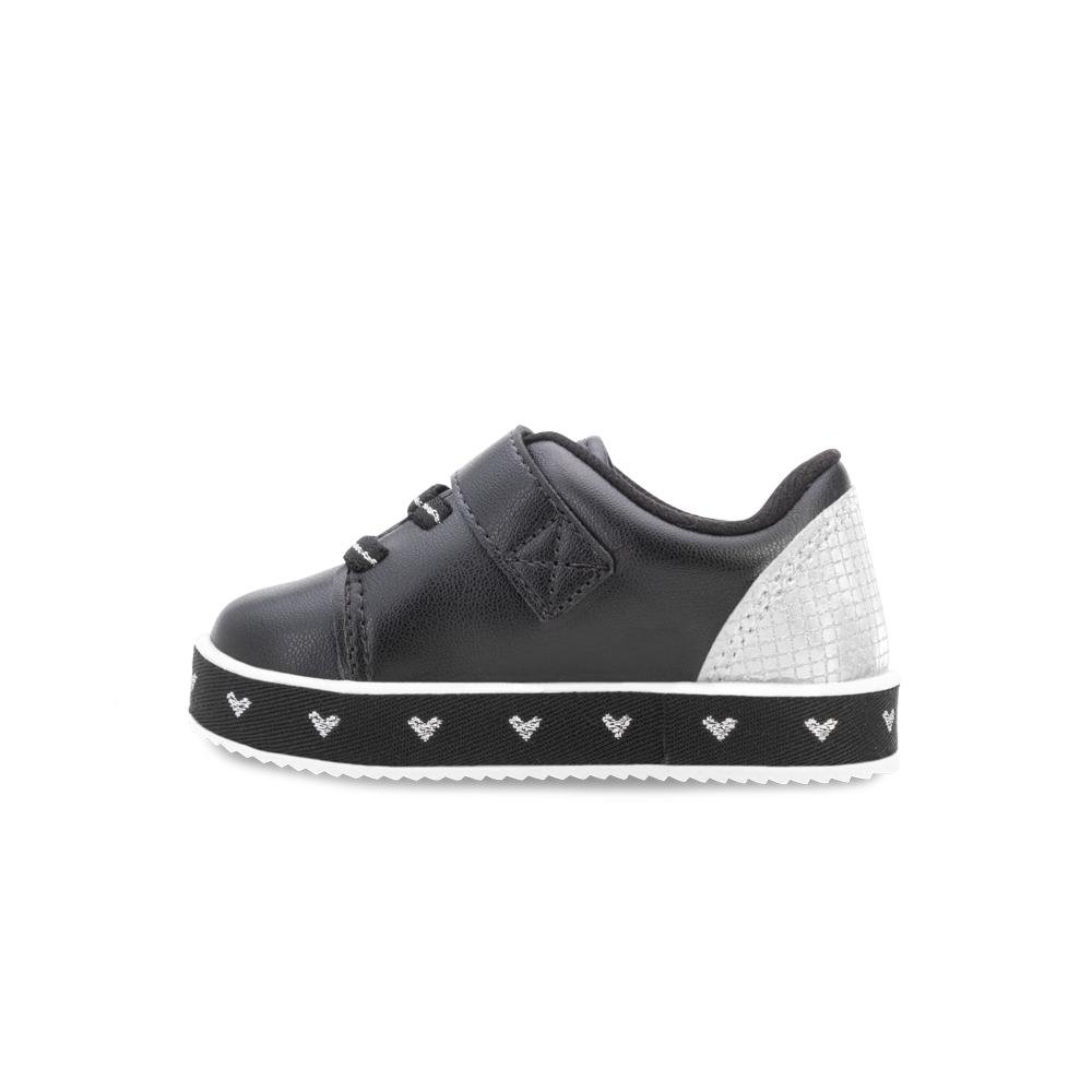 Tênis Casual Molekinha MK24-21316 Preto/Prata 3