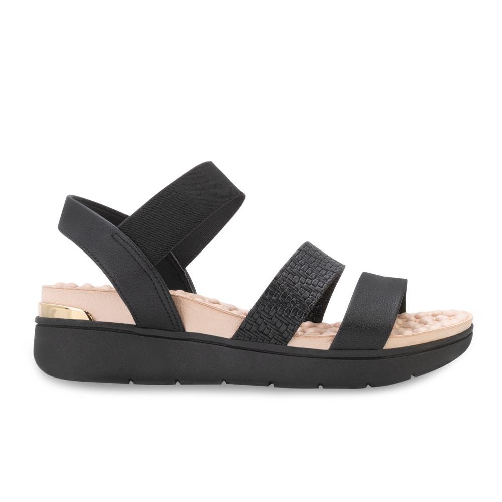 Sandália Modare MD24-71511 Preto/Bege 2