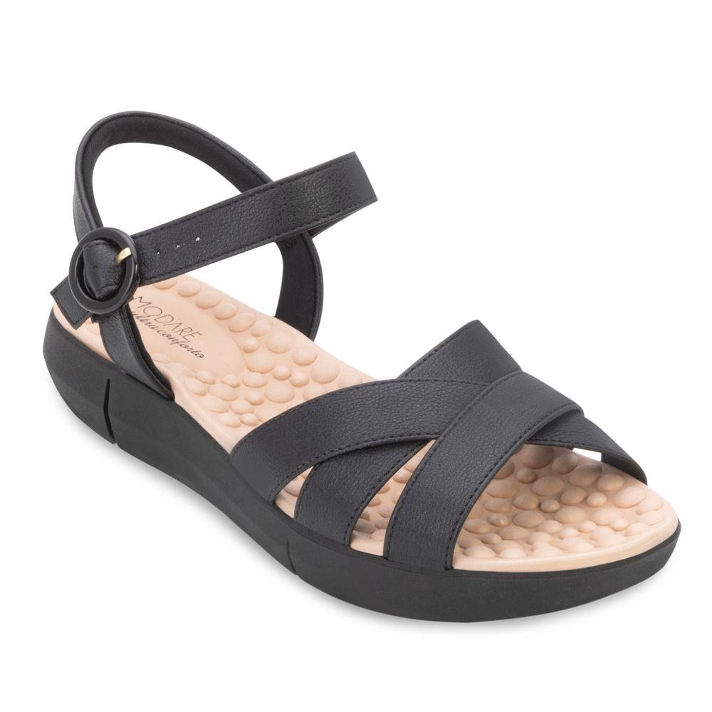 Sandália Modare MD24-71421 Preto/Bege 1