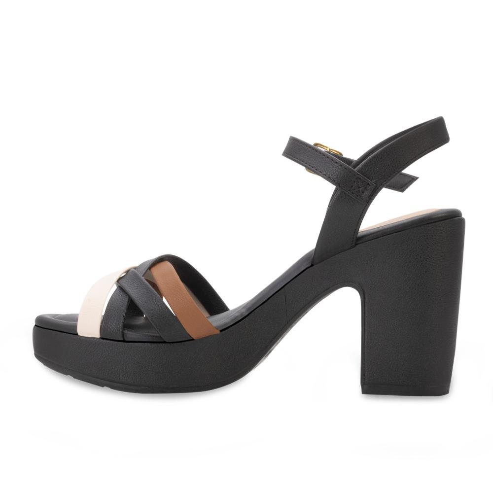 Sandália Salto Modare MD24-72031 Preto/Marrom 3