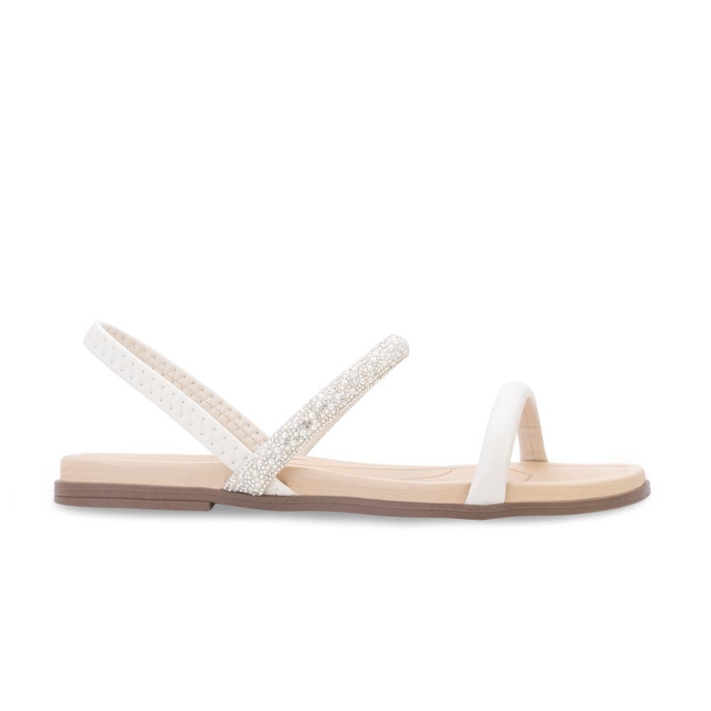 Sandália Beira Rio BR24-85071 Branco/Bege 2