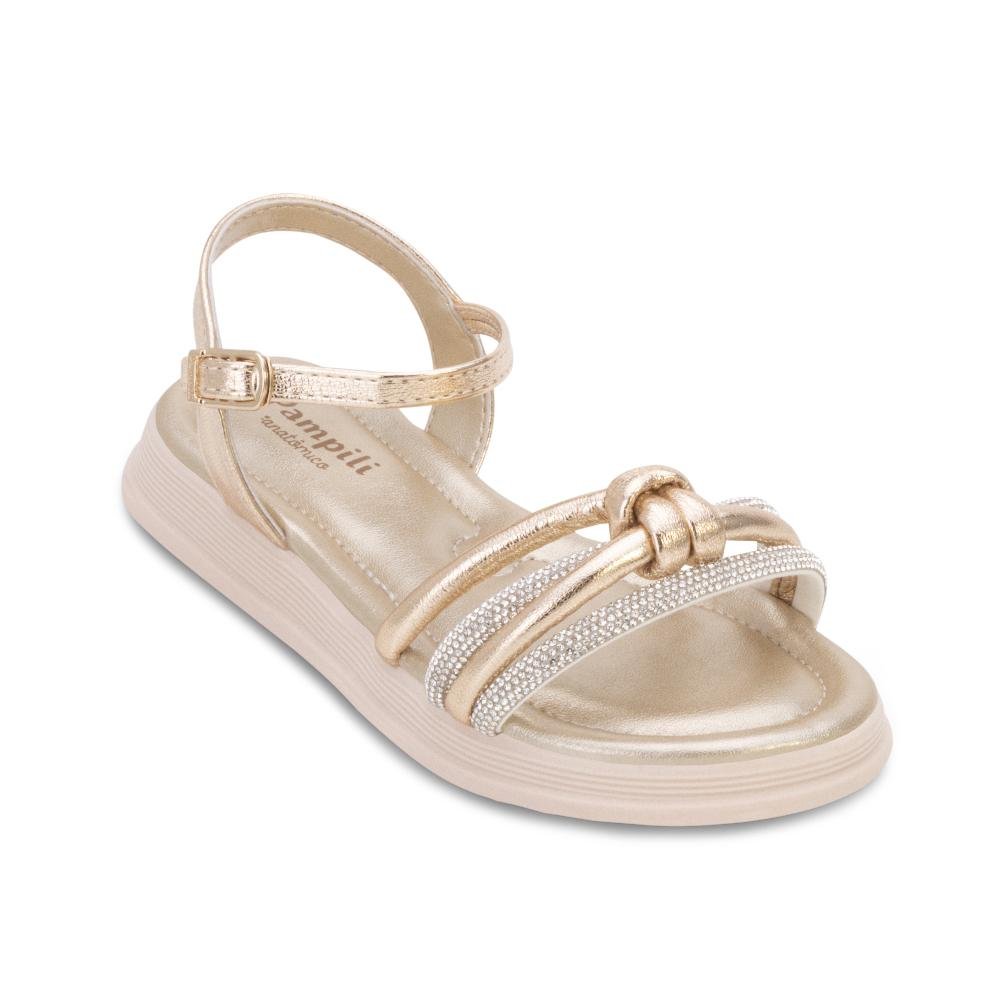 Sandália Pampili Infantil PP24-70203 Dourado 1
