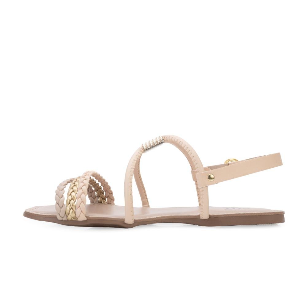 Sandália Rasteira SQZ SQ24-1104 Bege 3