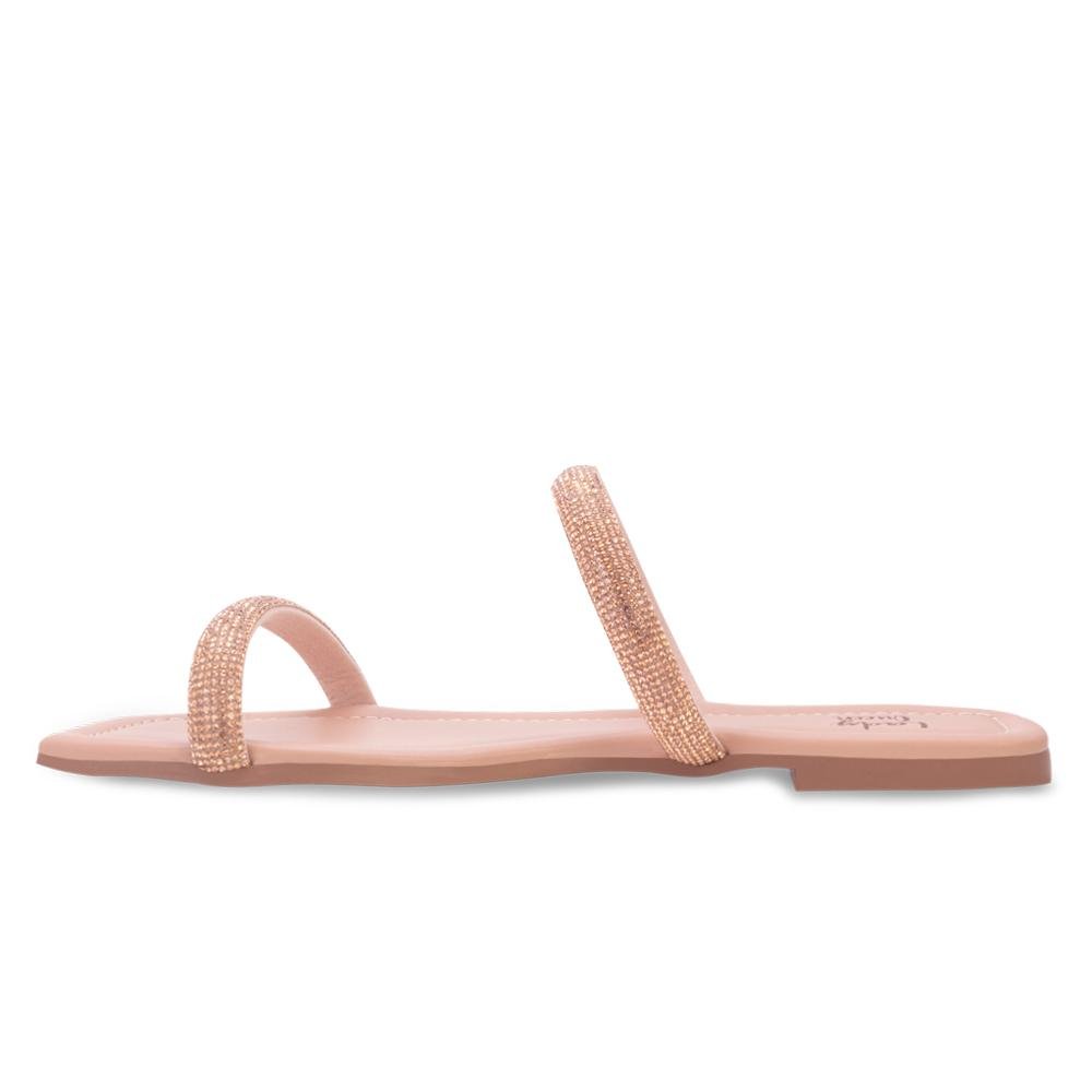 Sandália Rasteira Lady Queen AM24-30010 Rosa 3
