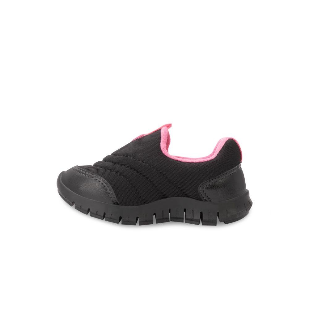 Tênis Slip On Molekinha MK25-27361 Preto/Rosa 3