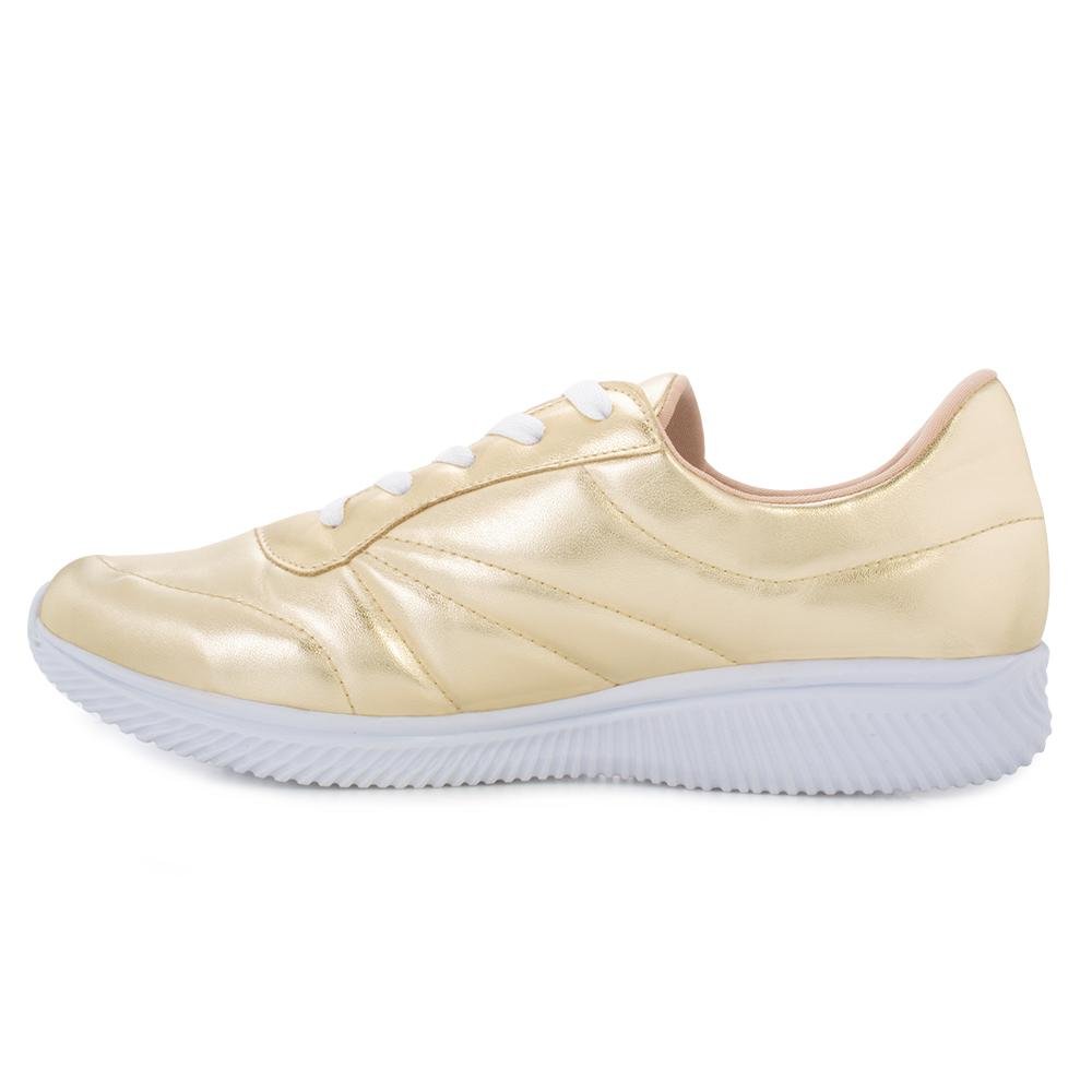 Tênis Sense Joy NJ11 Dourado/Branco 3