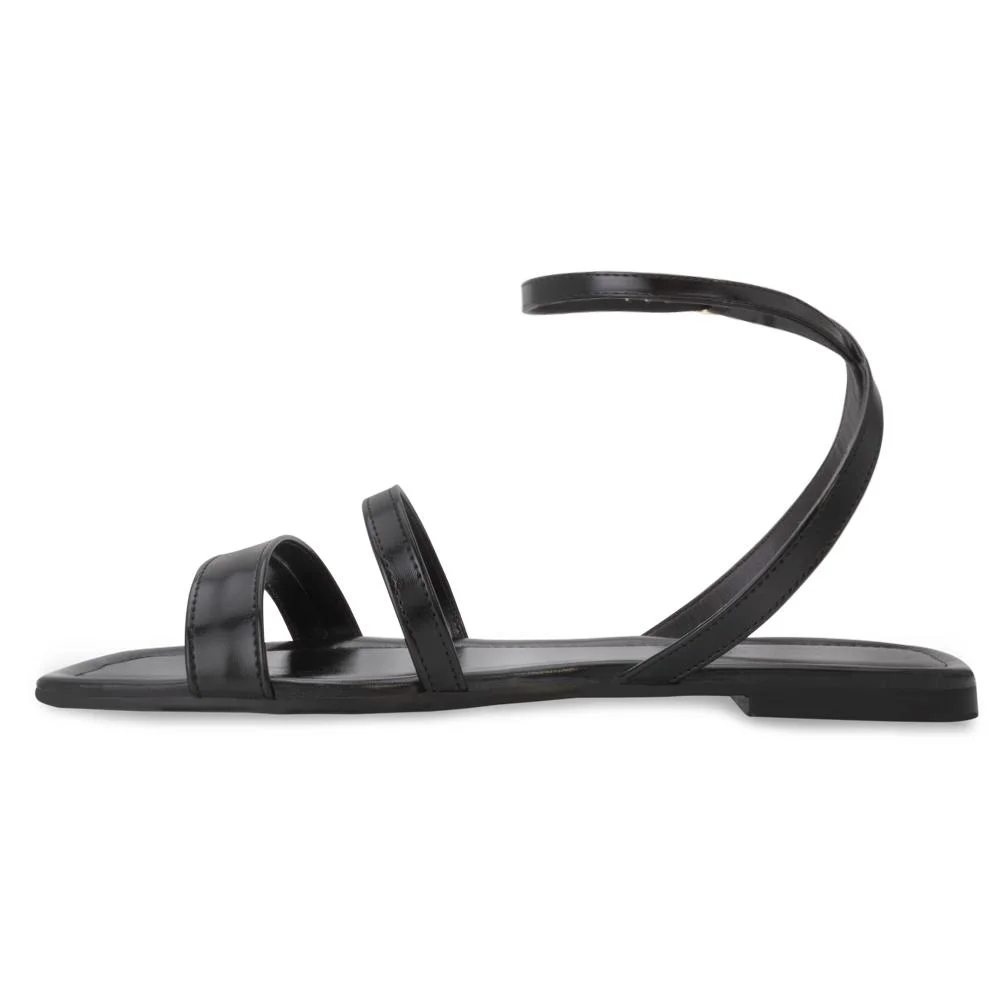 Sandália Rasteira Lady Queen AM24-30012 Preto 3