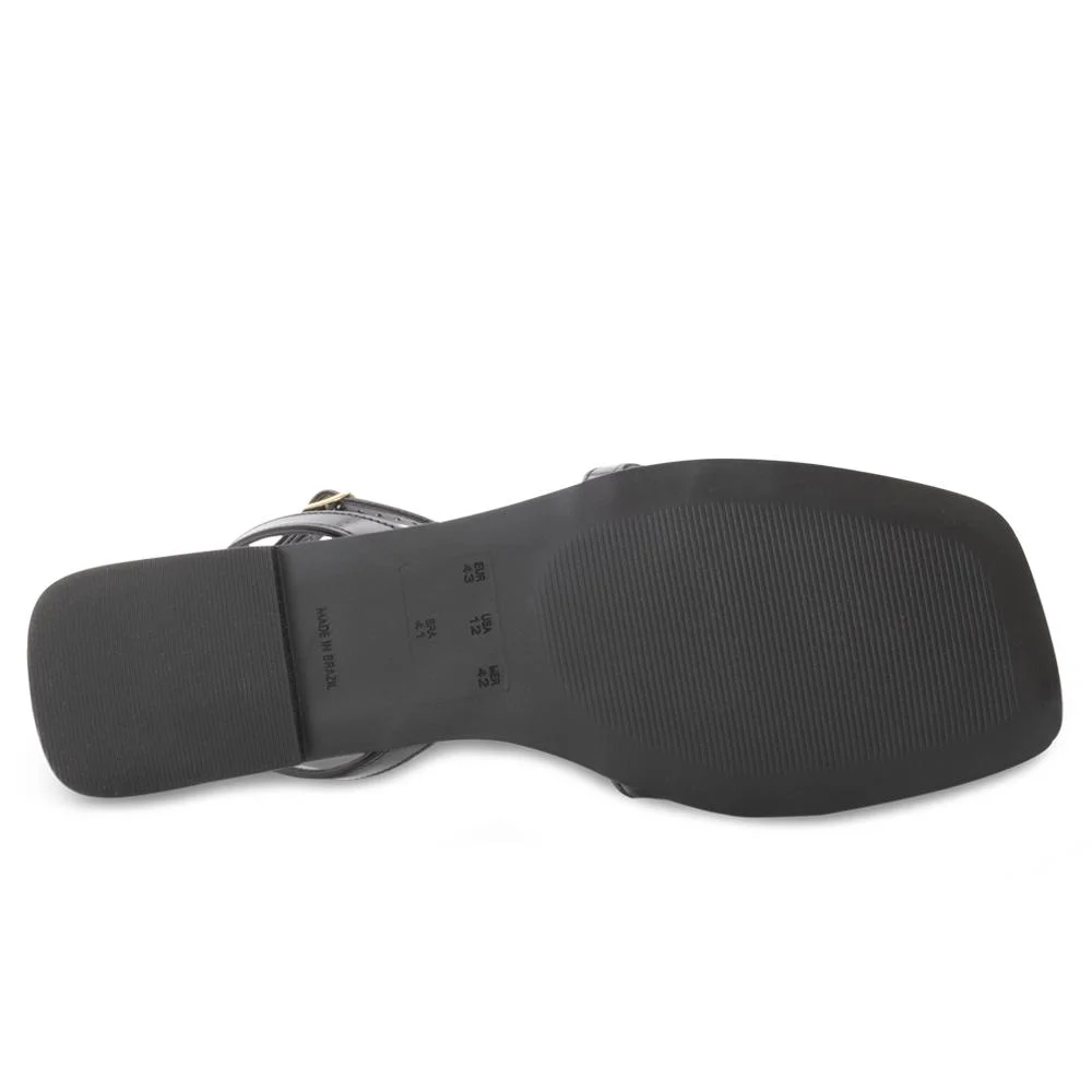 Sandália Rasteira Lady Queen AM24-30012 Preto 4