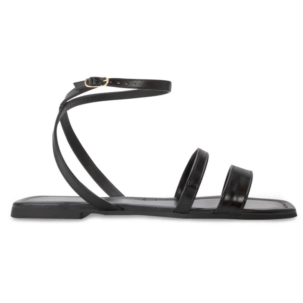 Sandália Rasteira Lady Queen AM24-30012 Preto 2