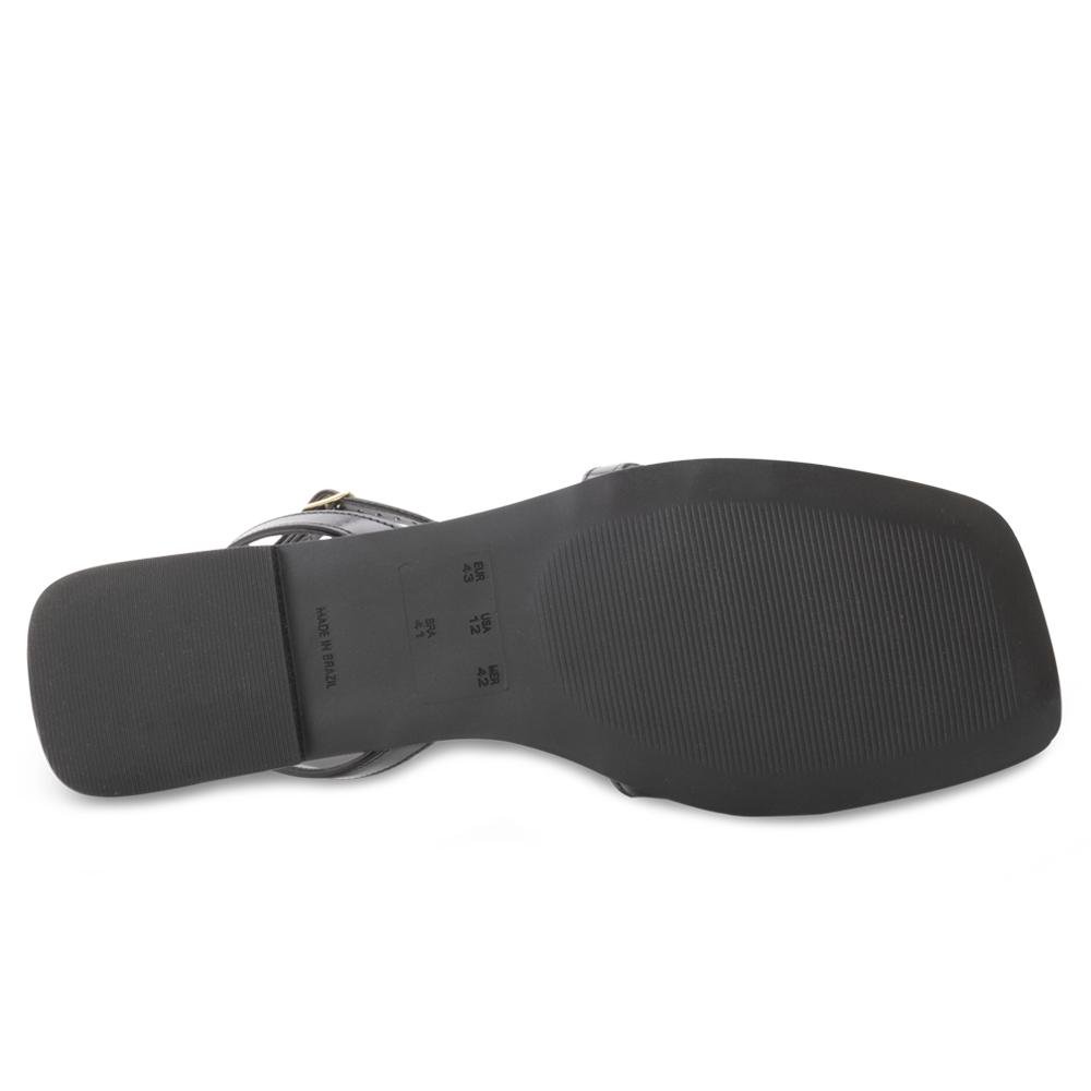 Sandália Rasteira Lady Queen AM24-30012 Preto 4