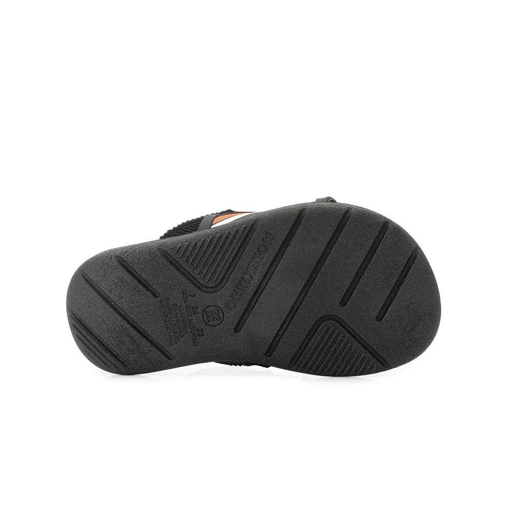 Sandália Papete Molekinho MK25-26192 Preto/Laranja 4