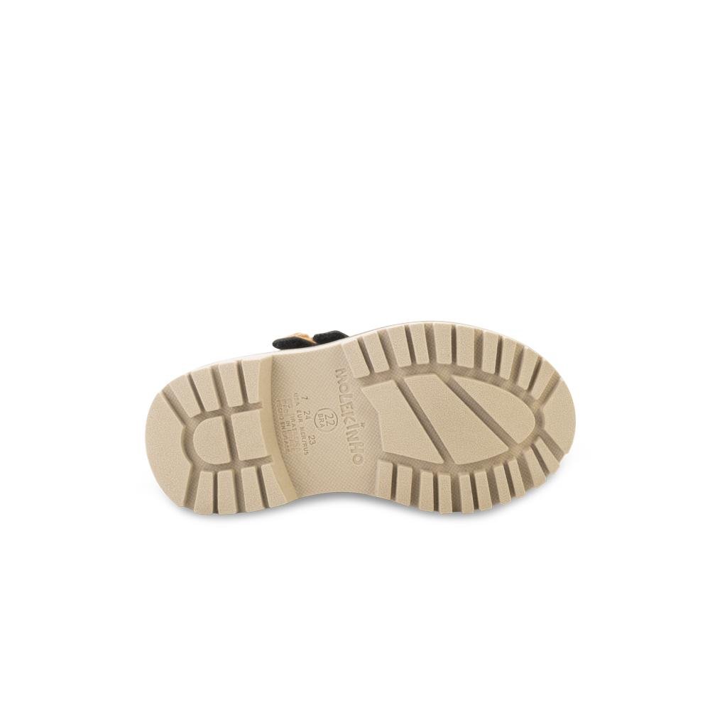 Bota Molekinho Infantil MK25-21442 Preto/Bege 4