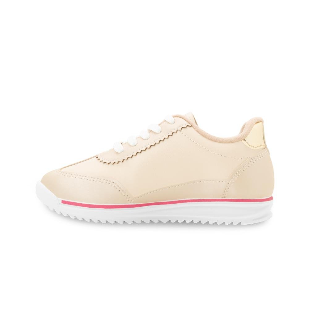 Tênis Casual Molekinha MK25-25832 Creme/Dourado 3