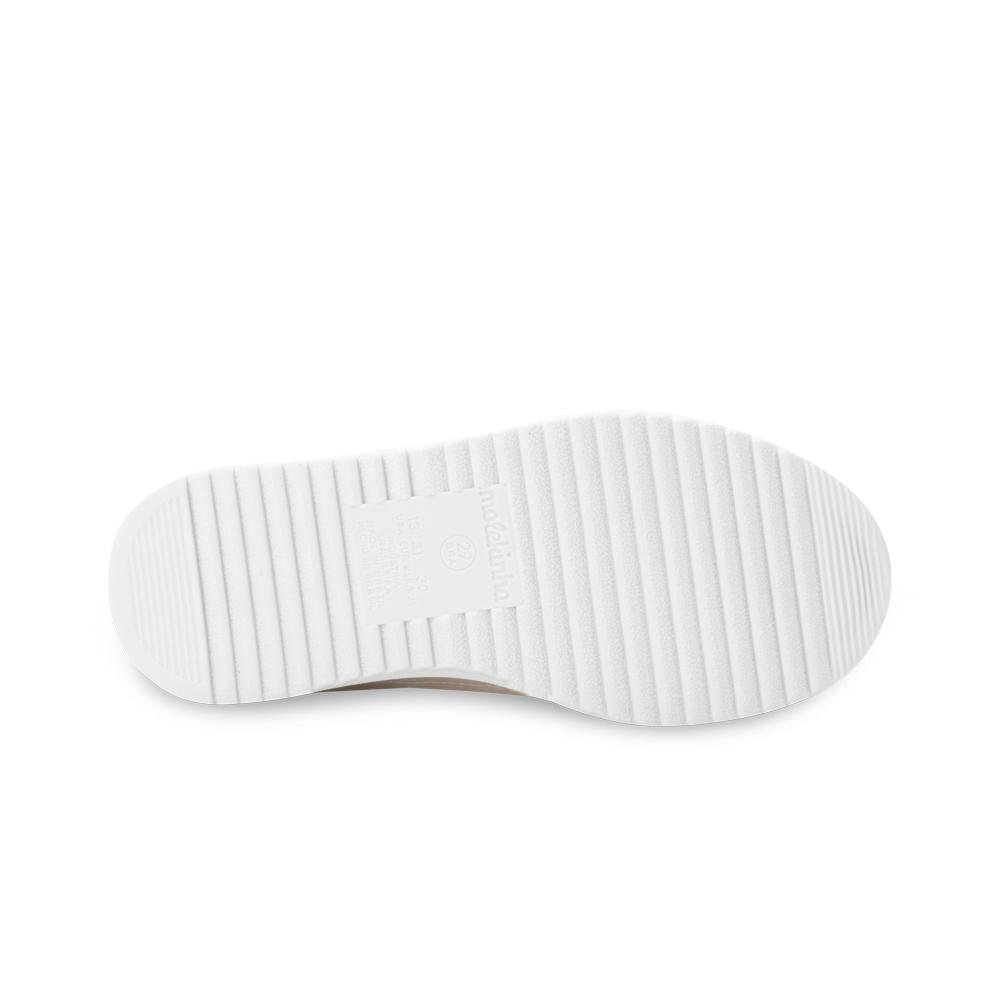 Tênis Casual Molekinha MK25-25832 Creme/Dourado 4