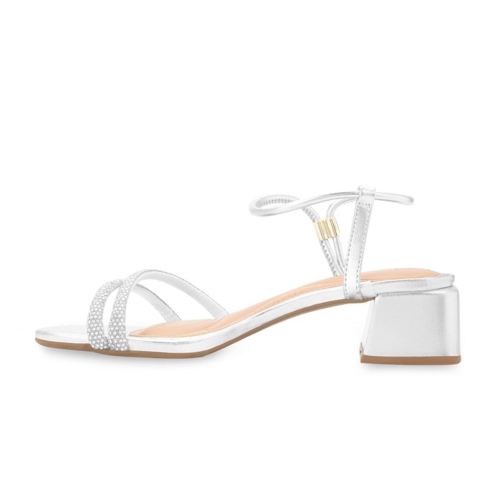 Sandália Salto Beira Rio BR25-84233 Prata 3