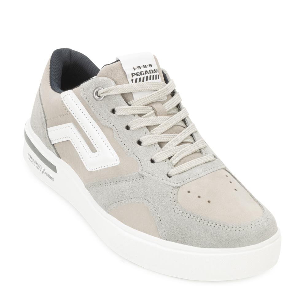 Tênis Pegada Couro PG25-11195 Cinza/Branco 1