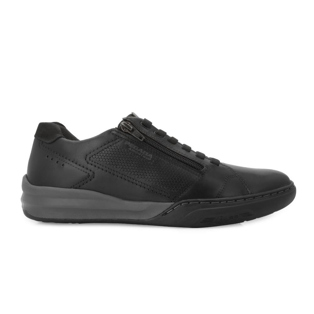 Sapatênis Pegada Couro PG25-11100 Preto/Cinza 2