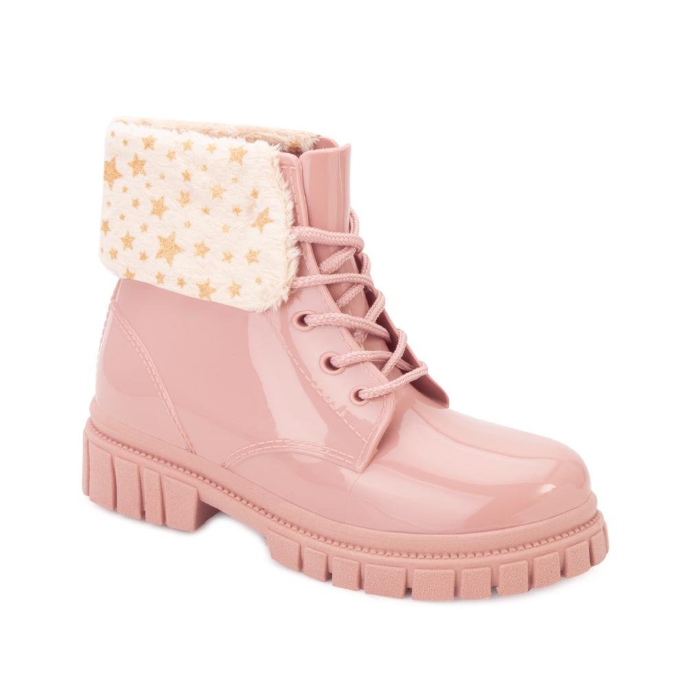 Bota Coturno LueLua LL25-13900 Rosa/Dourado 1