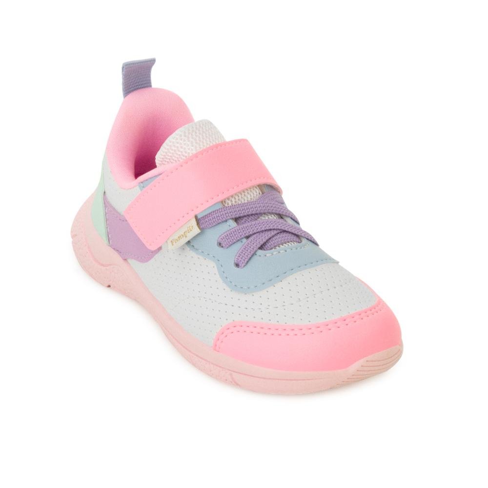 Tênis Pampili Infantil PP25-74500 Branco/Rosa 1