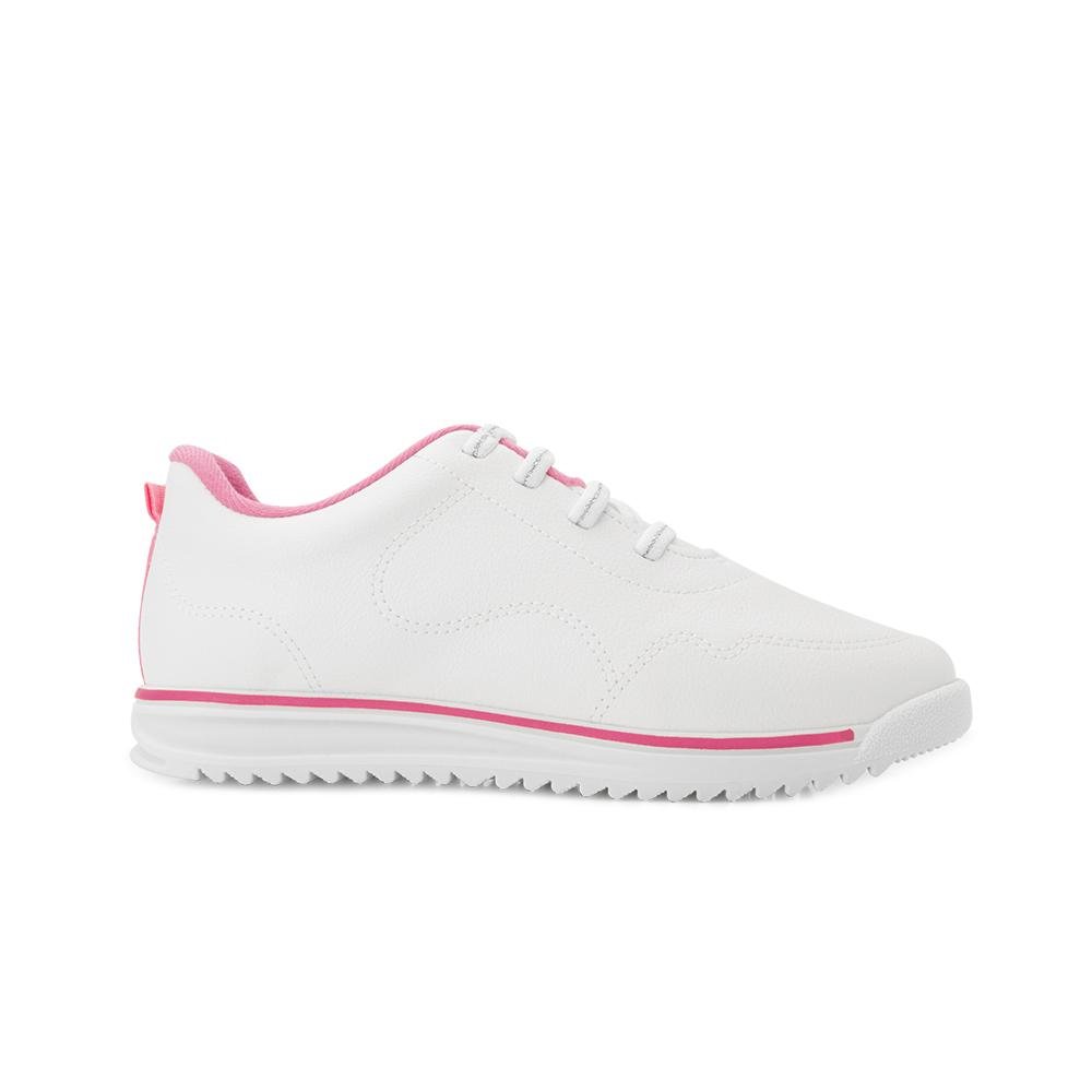 Tênis Casual Molekinha MK25-25832 Branco/Rosa 2