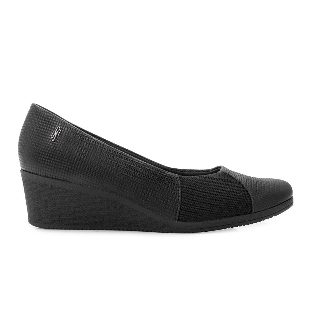 Sapato Anabela Usaflex US25-AA38130 Preto 2