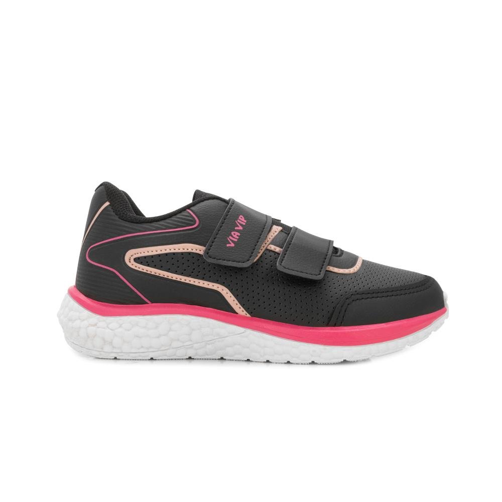 Tênis Via Vip Infantil PP VV25-VV9528 Preto/Pink 2
