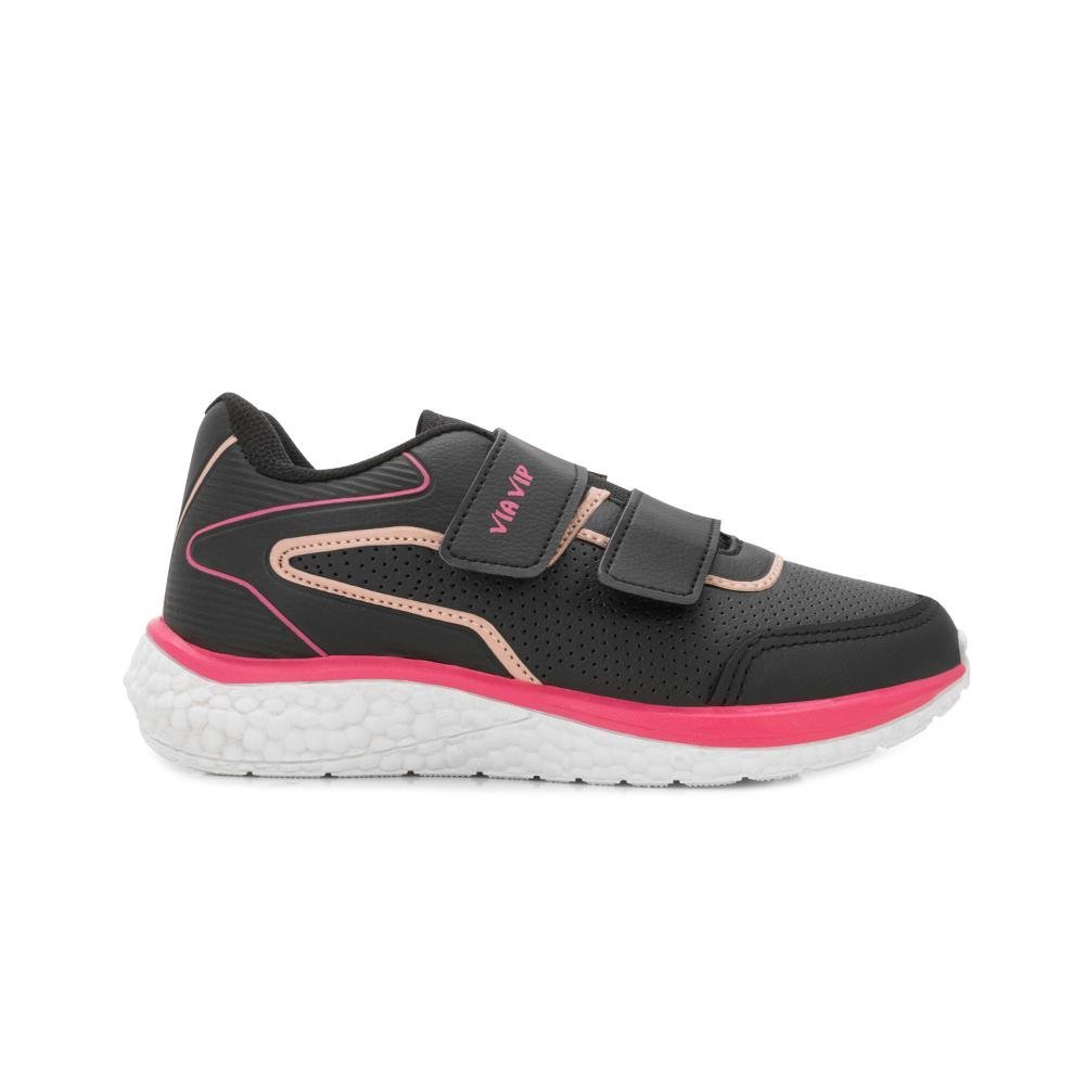 Tênis Via Vip Infantil PP VV25-VV9528 Preto/Pink 2