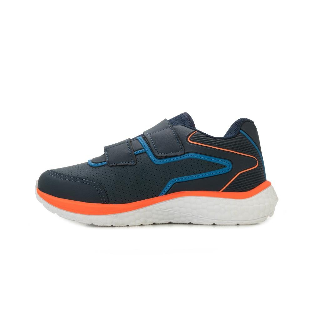 Tênis Via Vip Infantil ML VV25-VV9528 Azul Marinho/Laranja 3