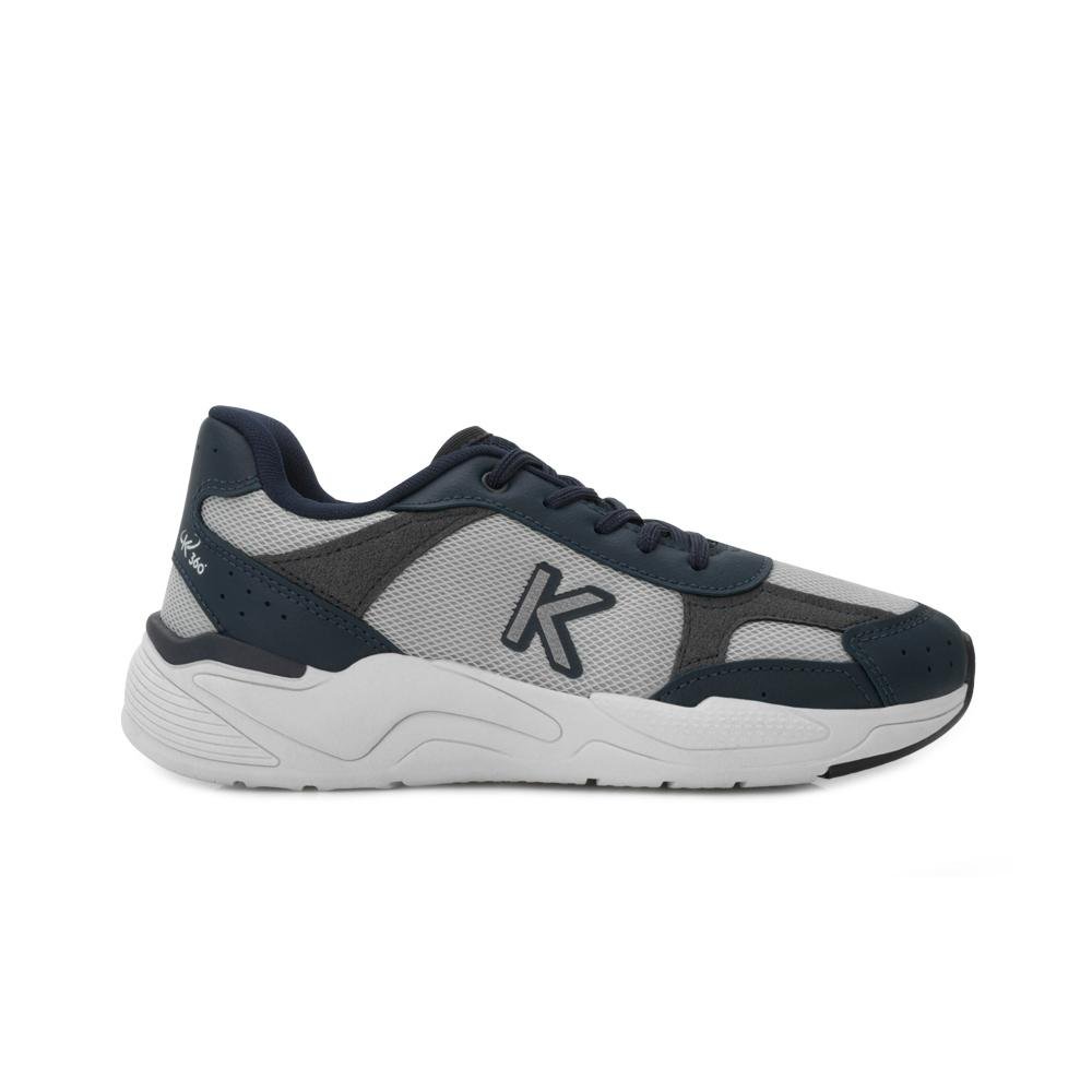 Tênis Kidy K360 Retro Infantil CM KD25-45500 Cinza/Azul Marinho 2
