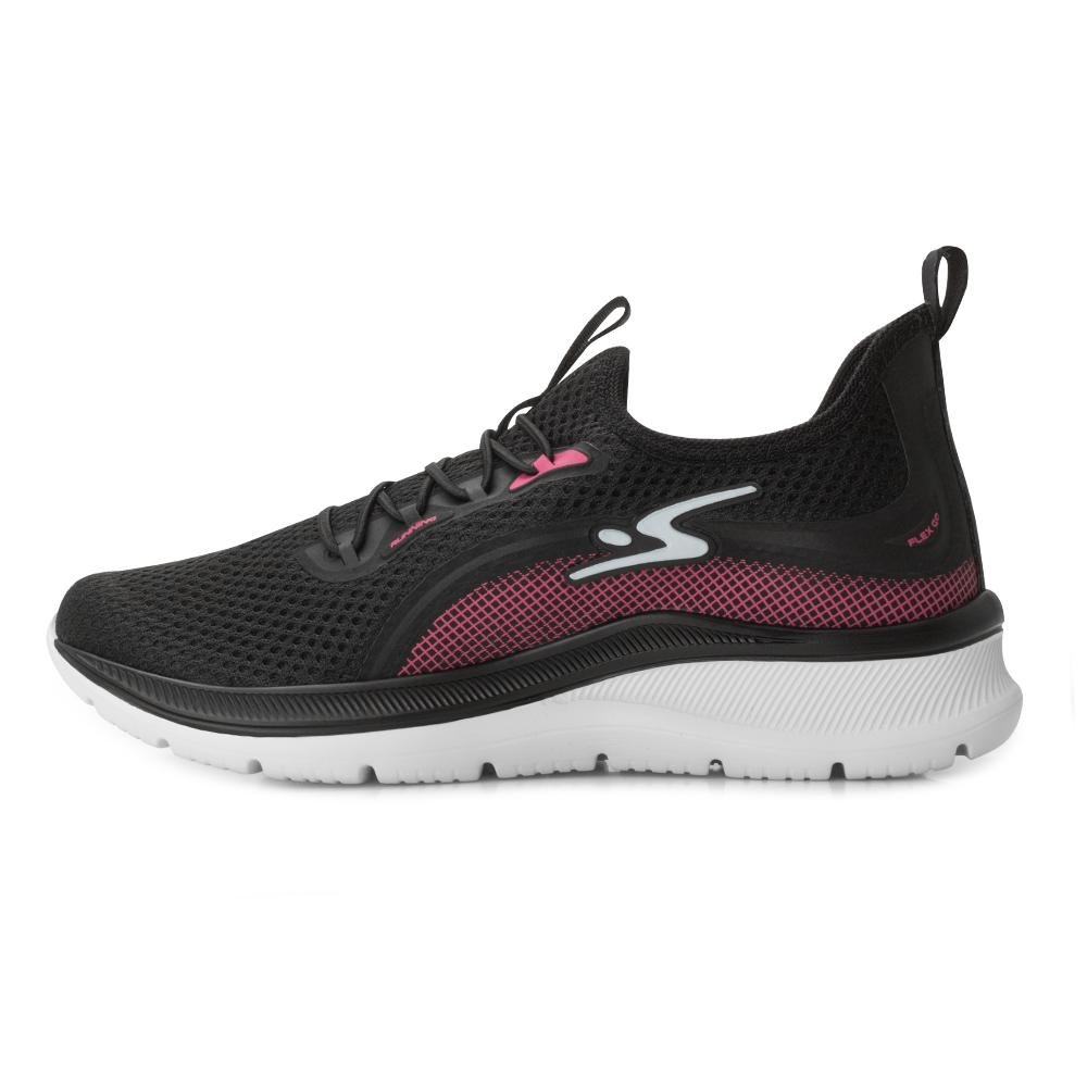 Tênis Adrun Flex Go PTK AD25-9829F Preto/Pink 3