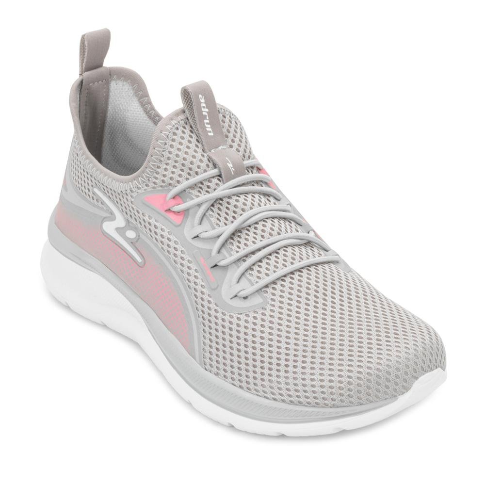 Tênis Adrun Flex Go CR AD25-9829F Cinza/Rosa 1