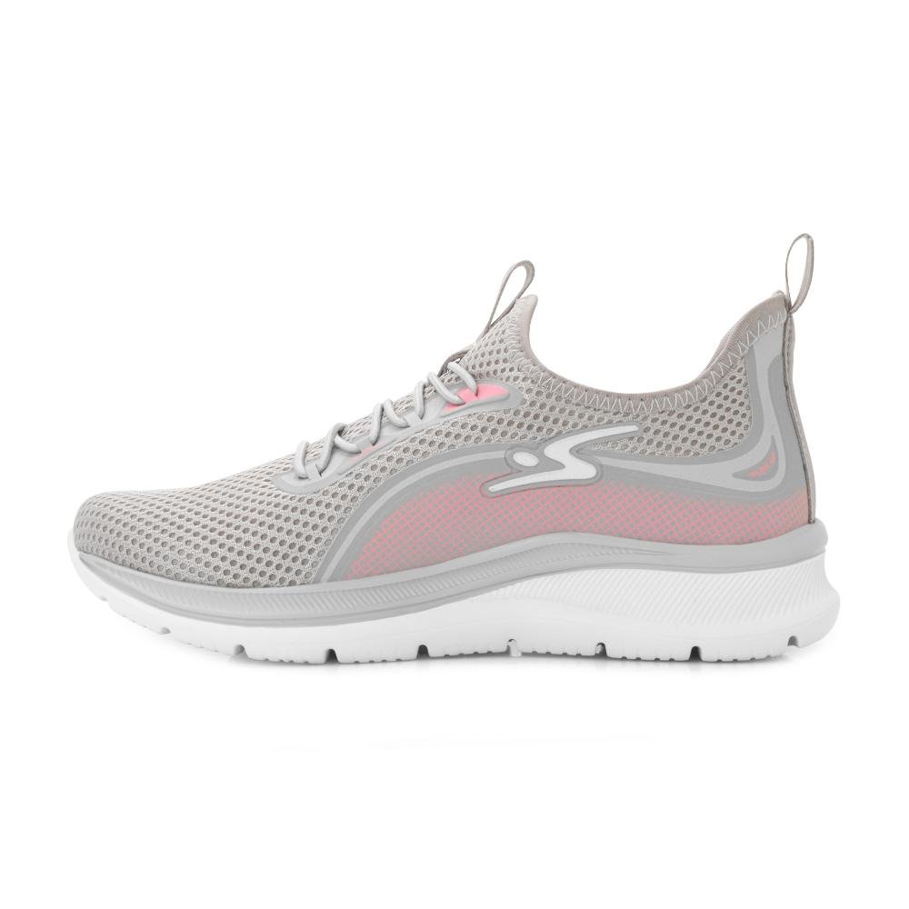 Tênis Adrun Flex Go CR AD25-9829F Cinza/Rosa 3
