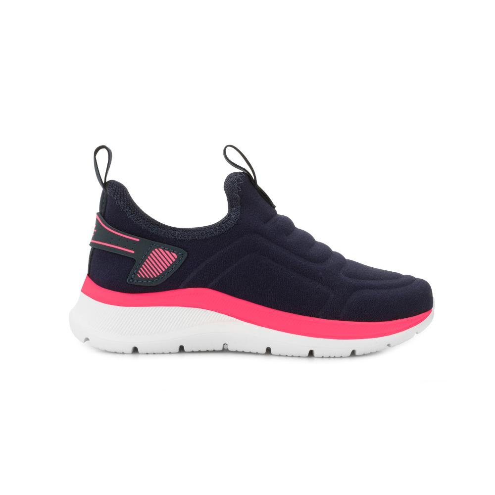 Tênis Slip On Adrun Flex Go Kids MR AD25-98210J Azul Marinho/Rosa 2
