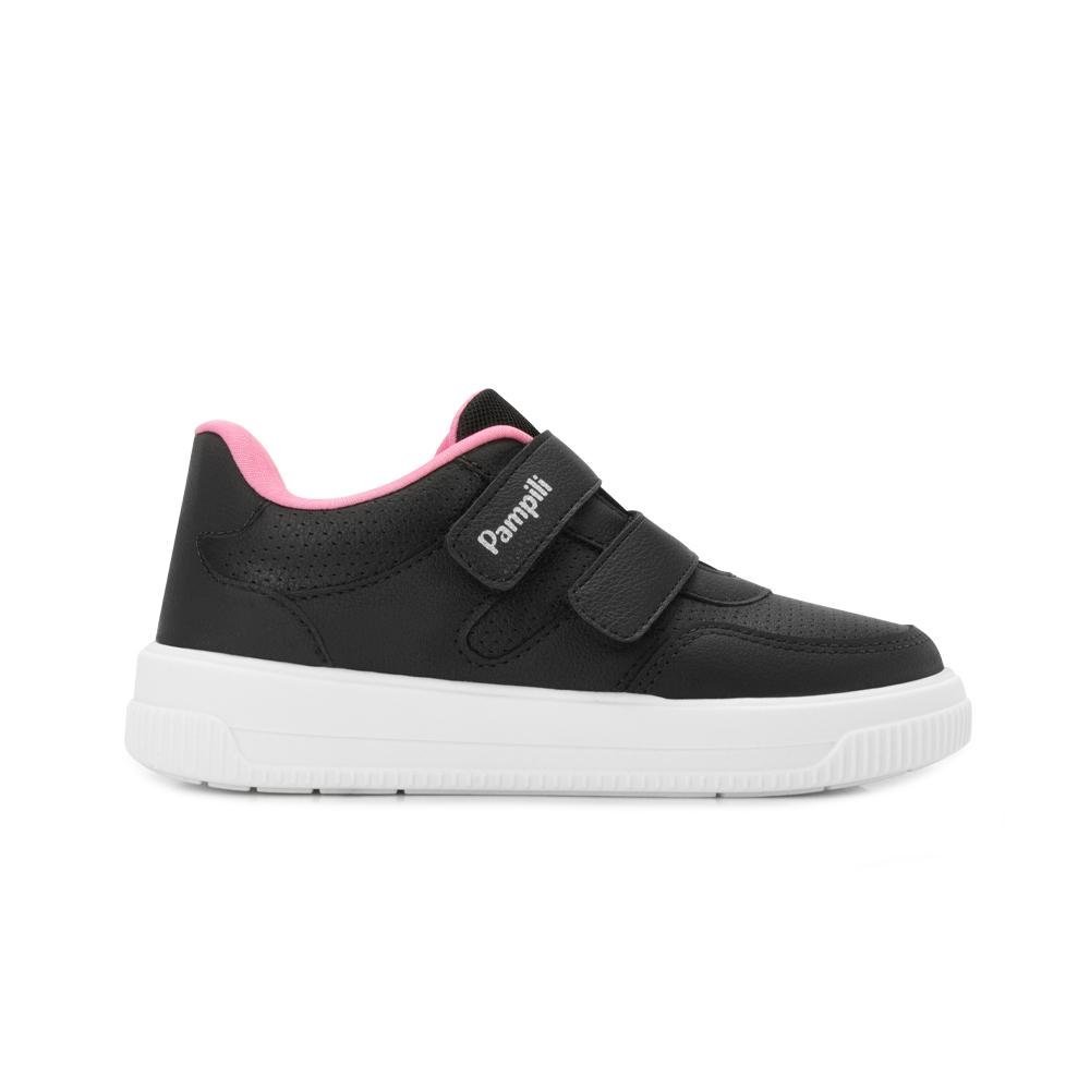 Tênis Pampili Infantil PR PP25-73802 Preto/Rosa 2