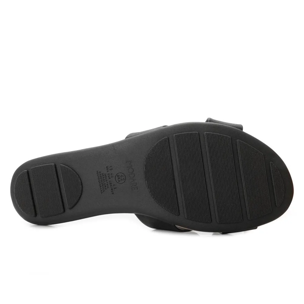 Chinelo Modare Ultra Conforto PN MD25-71631 Preto/Bege 4