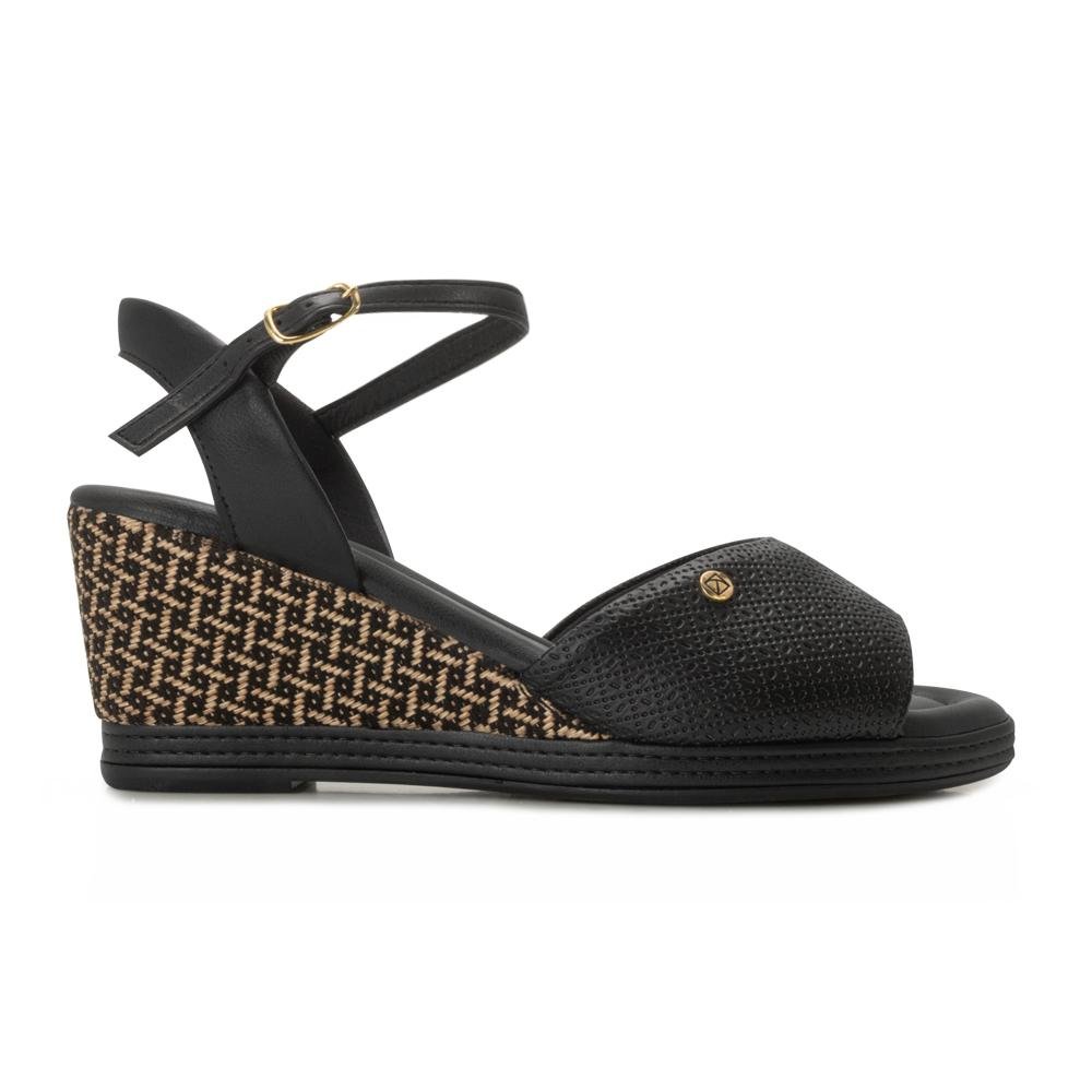 Sandália Anabela Piccadilly PB PD25-40821 Preto 2