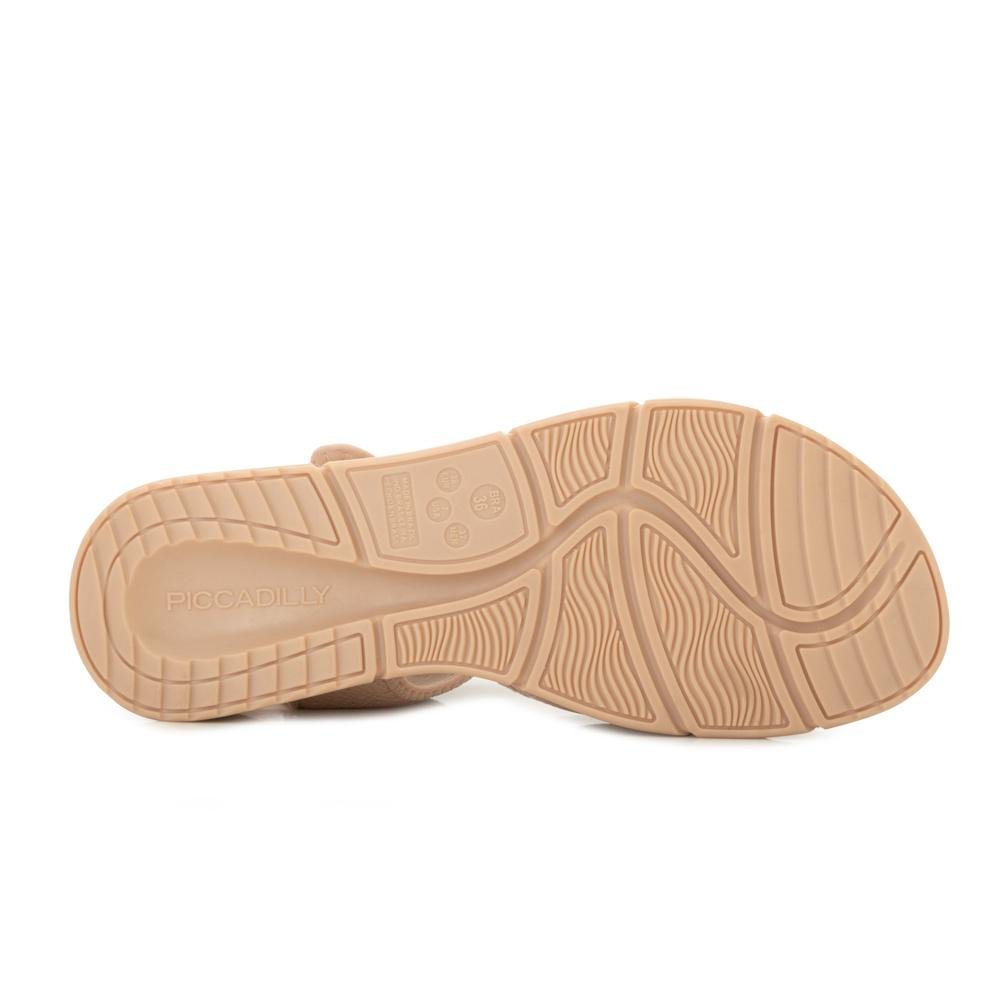 Sandália Papete Piccadilly RO PD25-57100 Bege 4