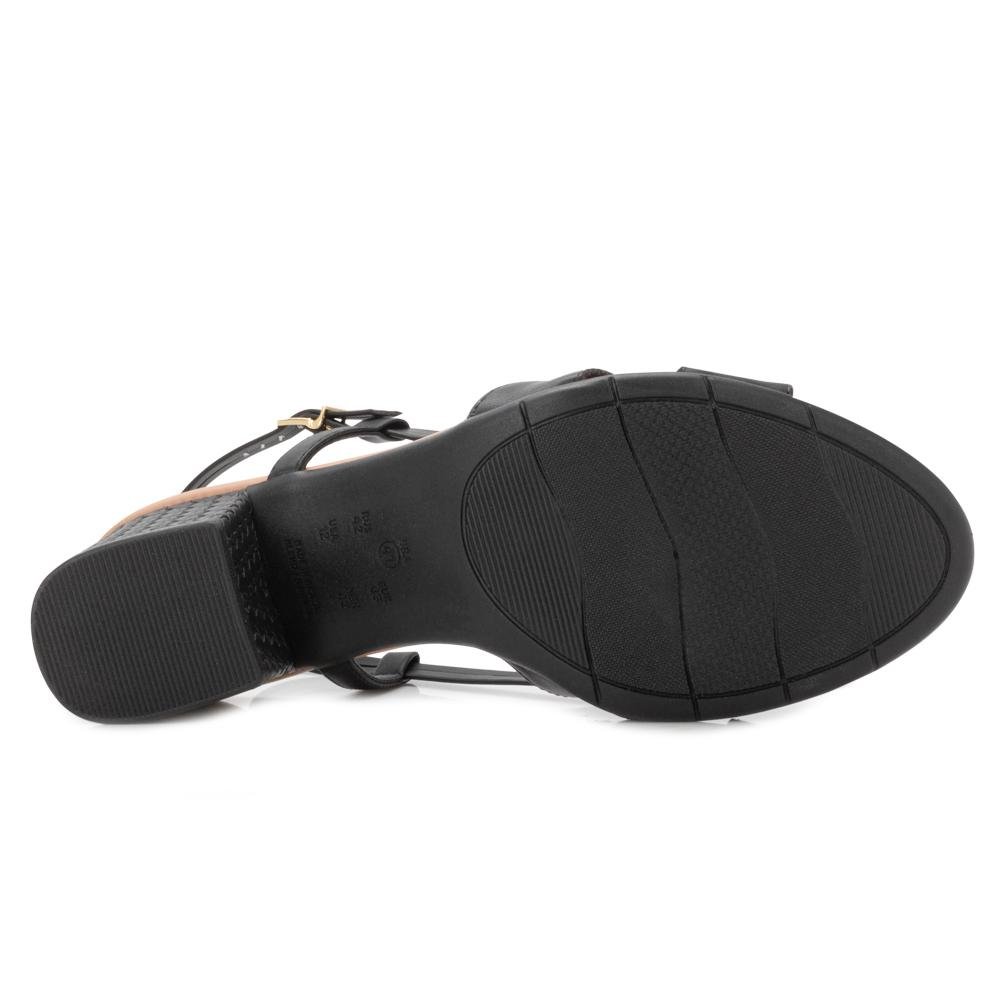 Sandália Comfortflex PN Salto CF25-25574 Preto 4