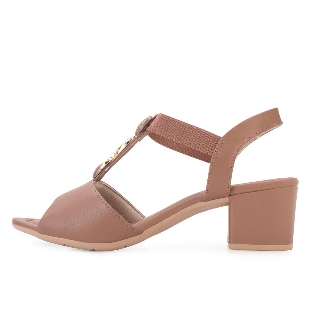 Sandália Comfortflex  C Salto CF25-25574 Marrom 3