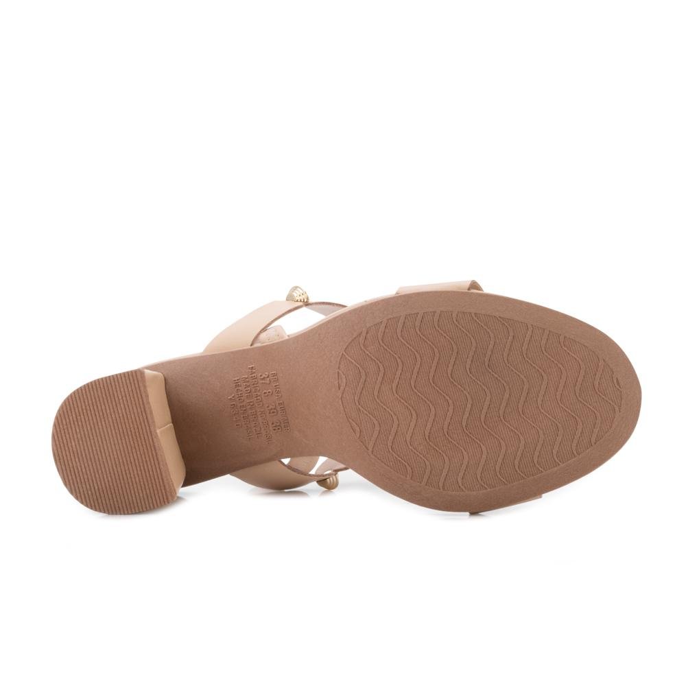 Sandália Salto B Bloco Dakota DT25-Y8762 Bege 4