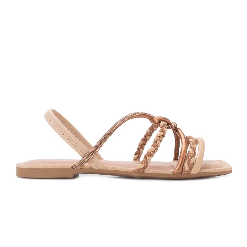 Sandália BC Rasteira Dakota DK25-Y9601 Bege 2