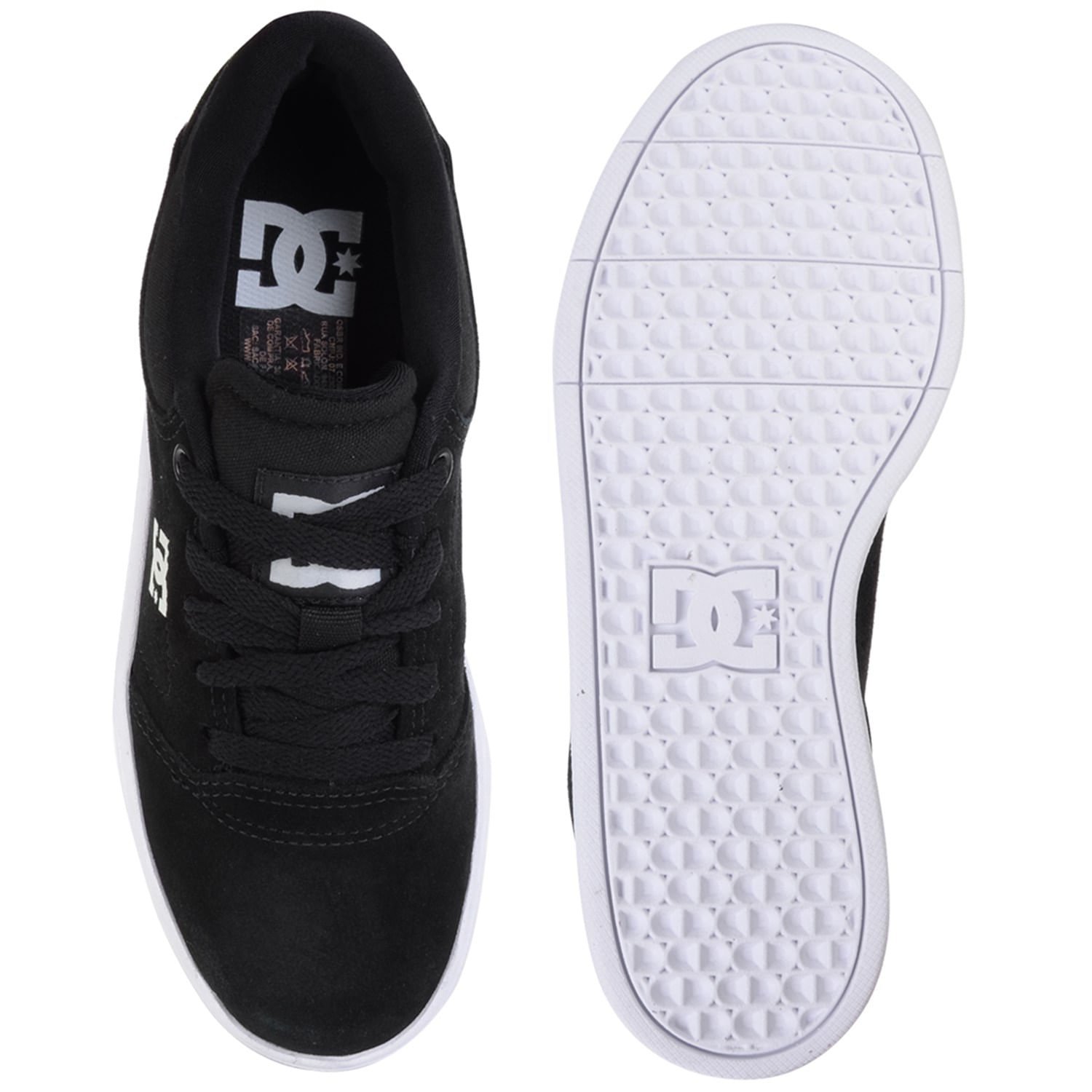 Tênis Unissex DC Shoes Crisis LA Preto e Branco Preto 4