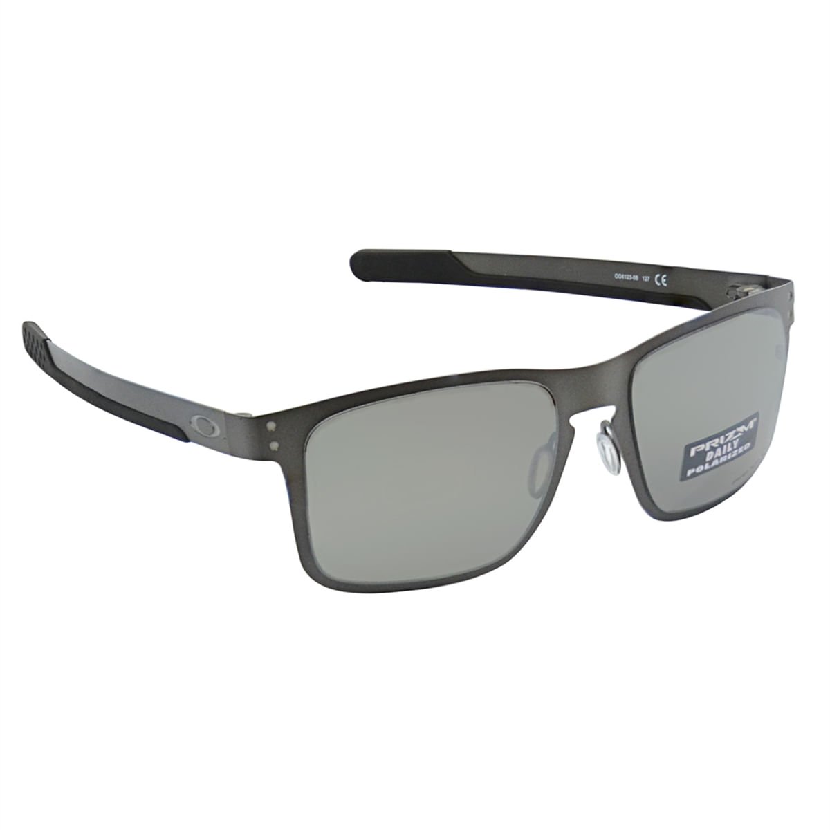 Óculos Masculino Oakley Holbrook Metal Fosco Gunmetal Polarizado l  Espelhado Cinza Cinza