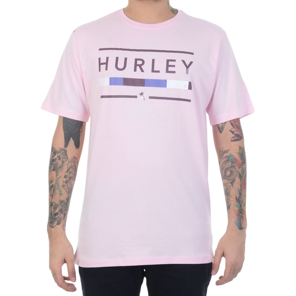 Camiseta Masculina Hurley Tropical
