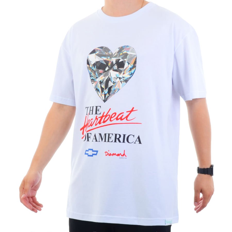 Camiseta Masculina Diamond Heartbeat