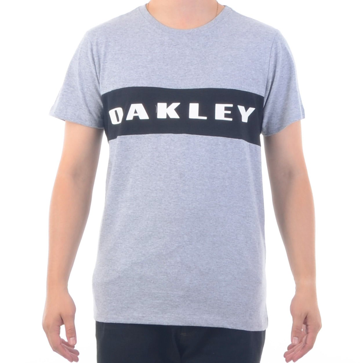 Camiseta Masculina Oakley Sport Tee Stone Grey