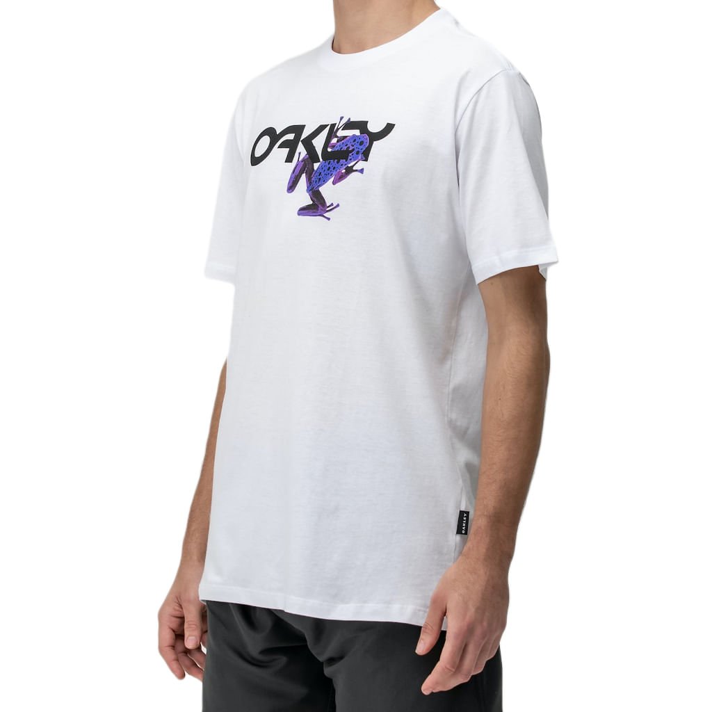 Camiseta Masculina Oakley Frog Big Graphic Tee White Branco